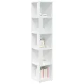 Armoire d'angle Blanc 33x33x164,5 cm Aggloméré
