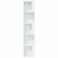 Armoire d'angle Blanc 33x33x164,5 cm Aggloméré