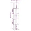 Armoire d'angle Blanc 33x33x164,5 cm Aggloméré