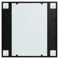 Miroir mural noir 60x60 cm métal
