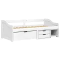 Lit de jour avec 3 tiroirs IRUN blanc 90x200 cm bois pin massif