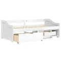 Lit de jour avec 3 tiroirs IRUN blanc 90x200 cm bois pin massif