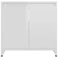 Armoire de salle de bain Blanc brillant 60x33x61 cm Aggloméré