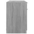 Bureau avec armoire latérale Sonoma gris Bois d'ingénierie