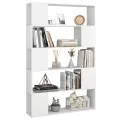 Bibliothèque Séparateur de pièce Blanc 100x24x155 cm Aggloméré