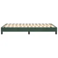 cadre de lit Vert foncé 120x200 cm Velours