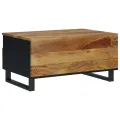 Table basse 80x54x40 cm Bois de manguier solide et d'ingénierie