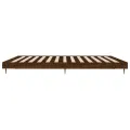 Cadre de lit chêne marron 200x200 cm bois d'ingénierie