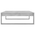 Table basse Gris béton 100x100x35 cm Aggloméré