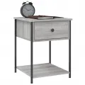 Tables de chevet 2 pcs sonoma gris 44x45x58 cm bois ingénierie