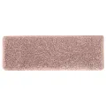 Tapis d'escalier 15 pcs 65x21x4 cm Blanc et rose