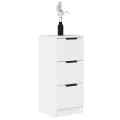 Buffets 2 pcs Blanc 30x30x70 cm Bois d'ingénierie