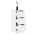 Buffets 2 pcs Blanc 30x30x70 cm Bois d'ingénierie