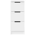 Buffets 2 pcs Blanc 30x30x70 cm Bois d'ingénierie