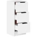 Buffets 2 pcs Blanc 30x30x70 cm Bois d'ingénierie