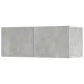 Ensemble de meubles TV 5 pcs Gris béton Bois d'ingénierie