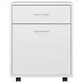 Armoire à roulettes Blanc 45x38x54 cm Aggloméré