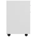 Armoire à roulettes Blanc 45x38x54 cm Aggloméré