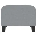 Repose-pied Gris clair 70x55x41 cm Tissu