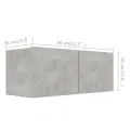 Ensemble de meubles TV 3 pcs Gris béton Aggloméré