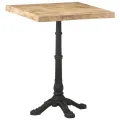 Table de bistro 60x60x77 cm Bois de manguier brut