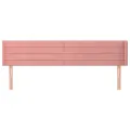Tête de lit avec oreilles Rose 183x16x78/88 cm Velours