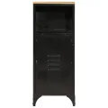 Armoire de salle de bain 40x27x90 cm fer et bois de manguier