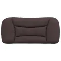 Coussin de tête de lit marron foncé 80 cm tissu