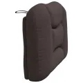 Coussin de tête de lit marron foncé 80 cm tissu