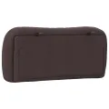 Coussin de tête de lit marron foncé 80 cm tissu