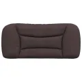 Coussin de tête de lit marron foncé 90 cm tissu