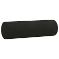 Ensemble de canapés 2 pcs avec coussins noir tissu