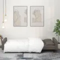 Canapé-lit à 2 places avec deux oreillers Gris foncé Velours