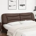Coussin de tête de lit marron 200 cm similicuir