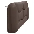 Coussin de tête de lit marron 200 cm similicuir