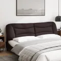 Coussin de tête de lit marron foncé 200 cm tissu