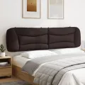 Coussin de tête de lit marron foncé 200 cm tissu