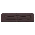 Coussin de tête de lit marron foncé 200 cm tissu