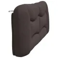 Coussin de tête de lit marron foncé 200 cm tissu