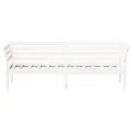 Lit de jour blanc 100x200 cm bois de pin massif