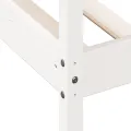 Lit de jour blanc 100x200 cm bois de pin massif
