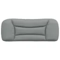 Coussin de tête de lit gris clair 100 cm tissu