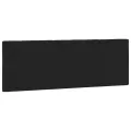 Coussin de tête de lit noir 140 cm velours