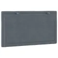 Coussin de tête de lit gris foncé 90 cm velours