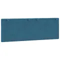 Coussin de tête de lit bleu 140 cm velours
