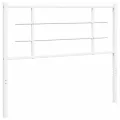 Tête de lit métal blanc 100 cm