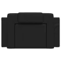 Coussin de tête de lit noir 80 cm similicuir