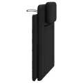 Coussin de tête de lit noir 80 cm similicuir
