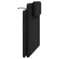 Coussin de tête de lit noir 100 cm similicuir