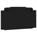 Coussin de tête de lit noir 100 cm similicuir